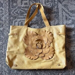 Sorial New York Yellow Mustard  Floral Bag